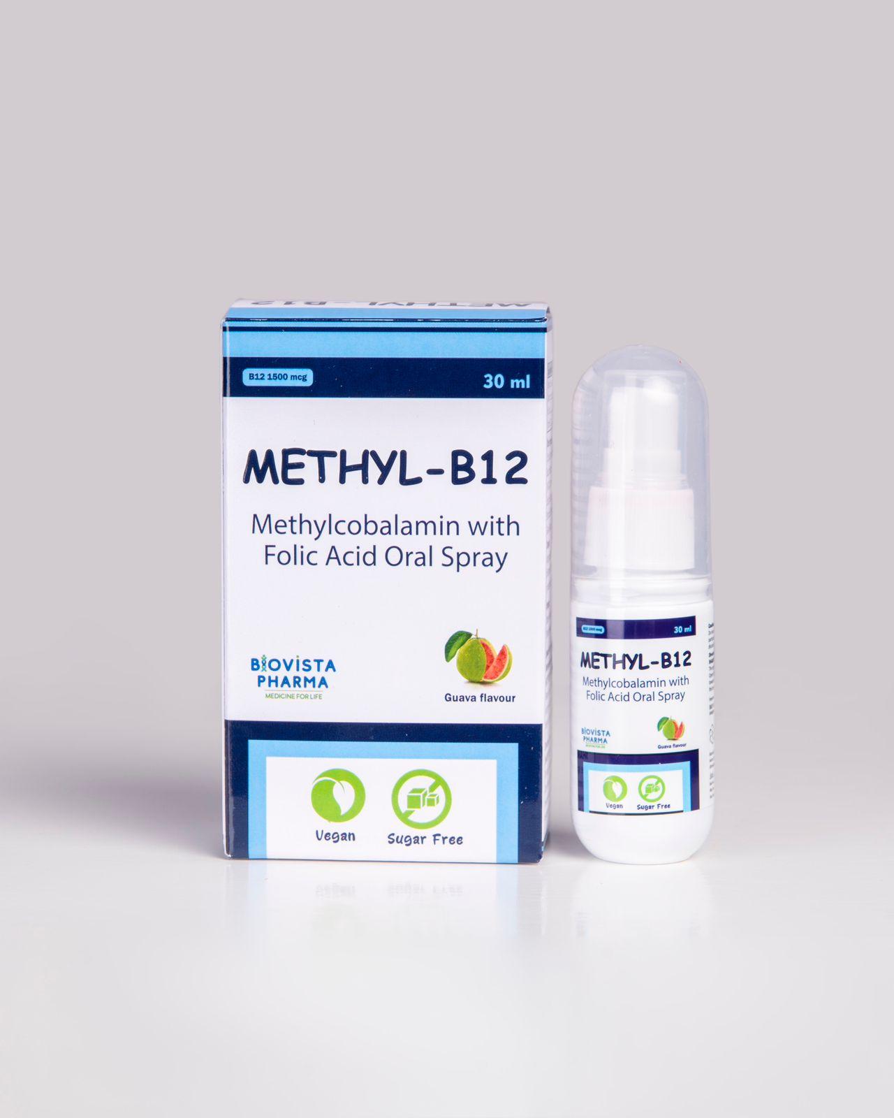 Methyl B-12 Spray product packaging